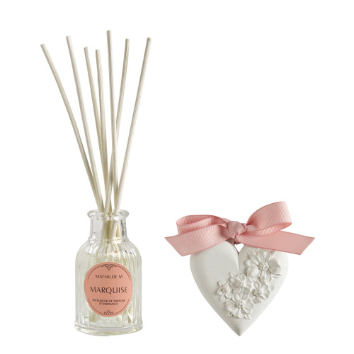 Estuche con difusor de perfume y adorno perfumado Trésor de Fleurs - Marquise