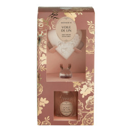 Coffret diffuseur de parfum et décor parfumé Trésor de Fleurs - Voile de Lin