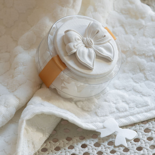 Box of Little White Bows soap sheets - Rose scent
