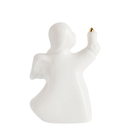 Angelo decorativo in ceramica con LED - Modello piccolo