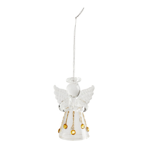Coffret de 3 mini anges à suspendre en verre