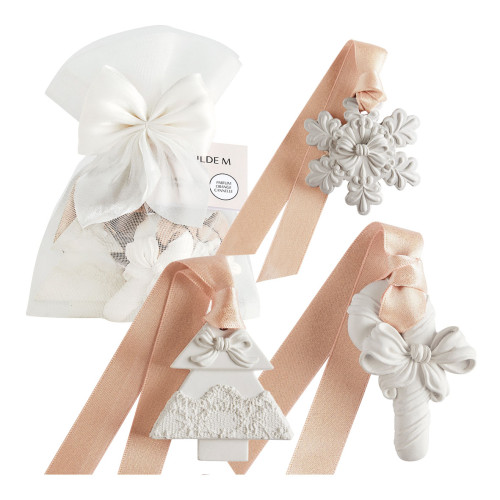 Sacchetto con 3 decorazioni profumate Rubans de Fête - Orange Cannelle