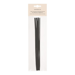Pack of 7 black rattan reeds, 40 cm, for fragrance diffusers