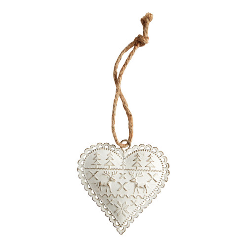 Set of 3 hanging metal ornaments