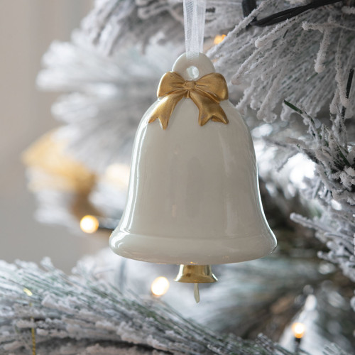Set di 3 decorazioni natalizie da appendere in ceramica