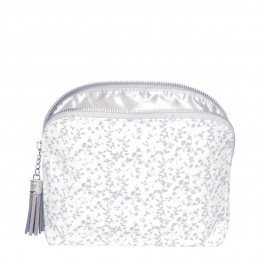 Elegant toiletry bag small Courtisanes grey