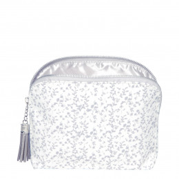 Elegant toiletry bag small Courtisanes grey