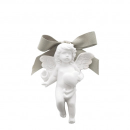 Scented Cherub with Heart Decor - Poudre de Riz Scented Cherub with Heart Decor - Poudre de Riz