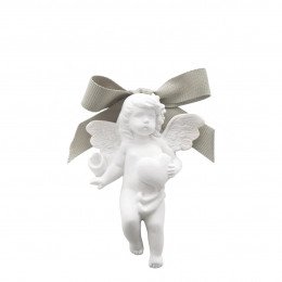 Scented Cherub with Heart Decor - Poudre de Riz