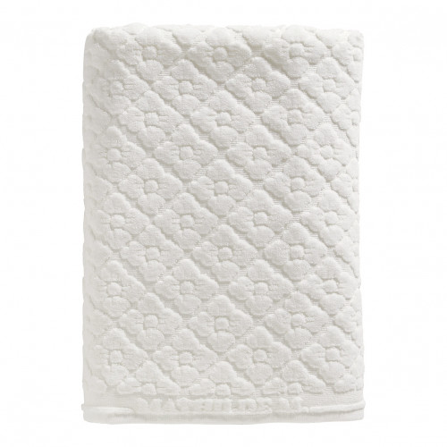 Serviette de bain Douceur Florale blanc