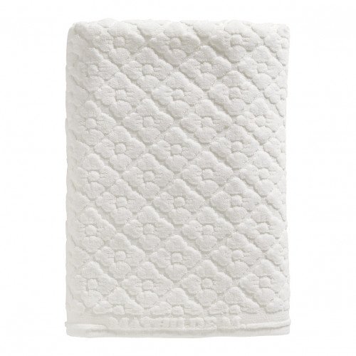 Serviette de bain Douceur Florale blanc