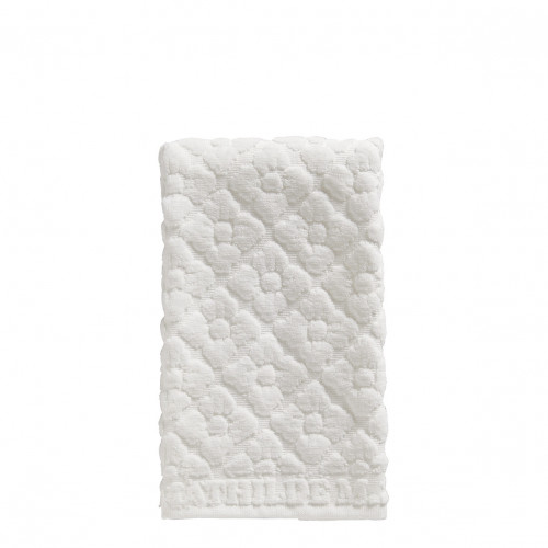 Floral Softness white guest towel