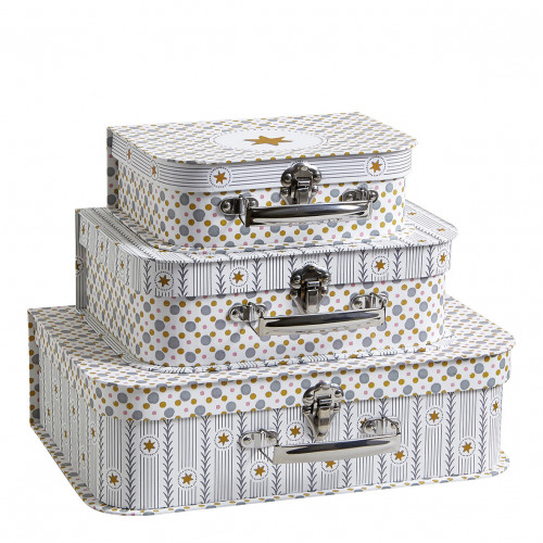 Set of 3 Little King Suitcases