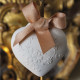 Décor parfumé Cœur  brodé - Rose Élixir