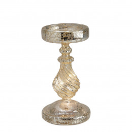 Bougeoir torsadé lumineux - Petit modèle