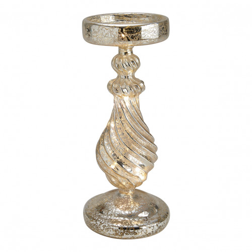 Bougeoir torsadé lumineux - Grand modèle