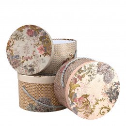 Set de 3 boîtes à chapeaux Cabinet des Merveilles