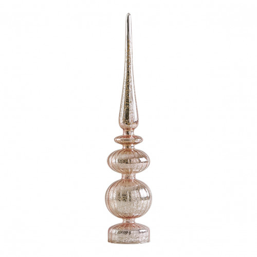 Large Pink Luminous Mercury Glass Ornament