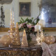 Ornamento espelhado luminoso rosa - Modelo grande